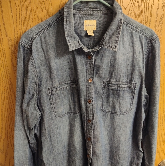 G.H. Bass & Co. Blue Cotton Shirt - Picture 1 of 3